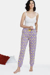 Zivame Looney Tunes Knit Cotton Pyjama - Chalk Violet — thumbnail 4